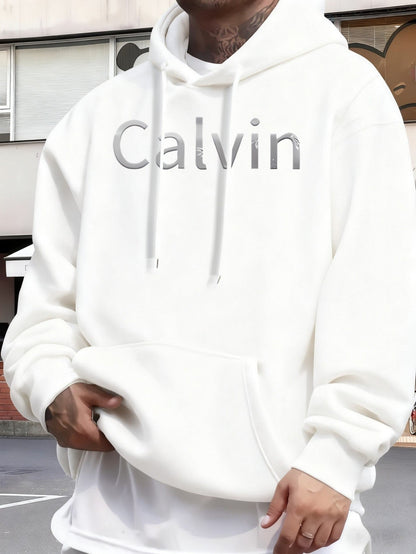 A Long-Sleeve Hooded Sweatshirt Featuring a Drawstring And Pockets, Designed for a Relaxed Fit in Men's Street Fashion, Perfect for Outdoor Casual Sportswear During The Winter And Autumn Seasons, Available for Local Delivery.    Home Decor Supply | Online Retail | ShoreShopper.com