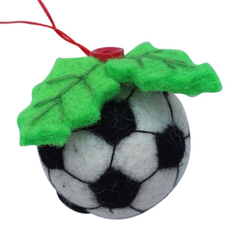 Soccer Ball Felt Ornament - Global Groove (H)    Home Decor Supply | Online Retail | ShoreShopper.com