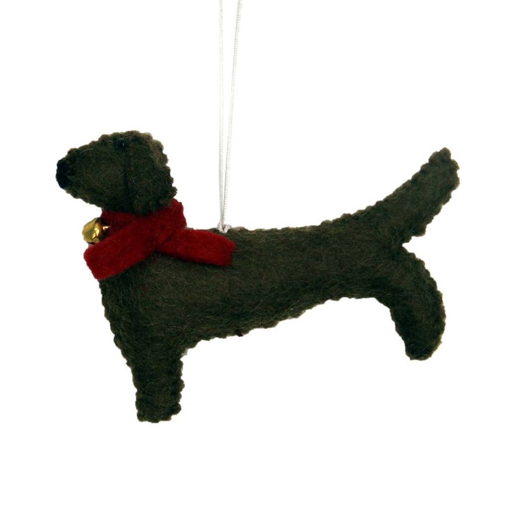 Dachshund Felt Ornament - Global Groove (H)    Home Decor Supply | Online Retail | ShoreShopper.com
