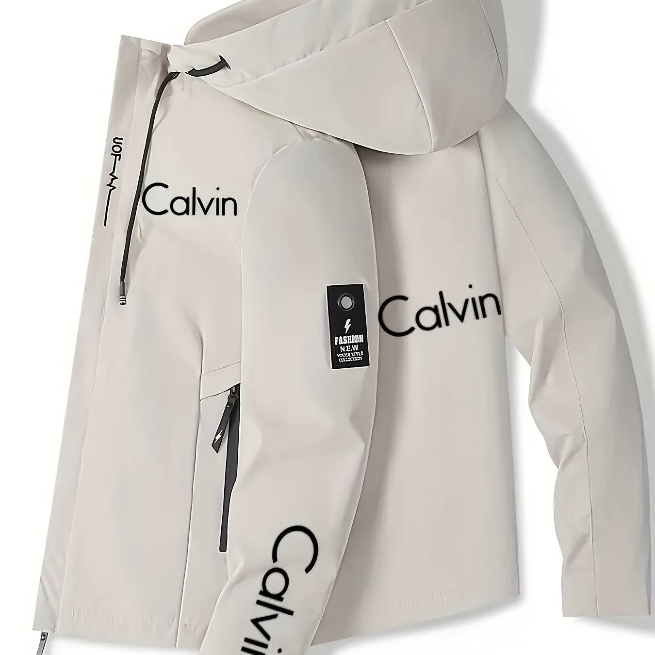 Calvin Men'S Durable Casual Hooded Motorcycle Jacket | Regular Fit, Crew Neck, Zippered Pockets, Adjustable Drawstring Hood, Machine Washable, Random Print Design, Zippered Storage, Perfect for Spring/Fall Outdoor Riding & Ca    Home Decor Supply | Online Retail | ShoreShopper.com