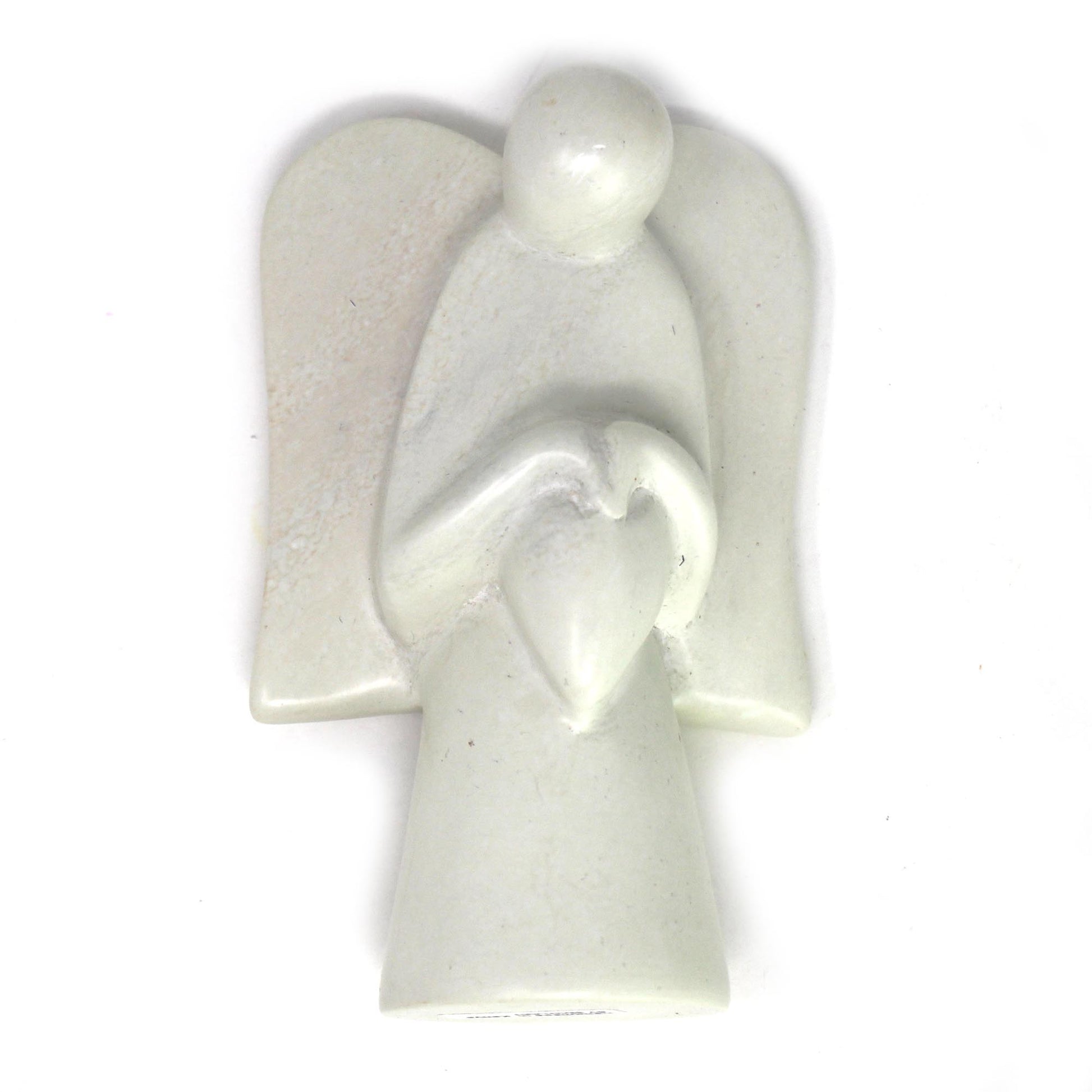 Angel Soapstone Sculpture Holding Heart    Home Decor Supply | Online Retail | ShoreShopper.com