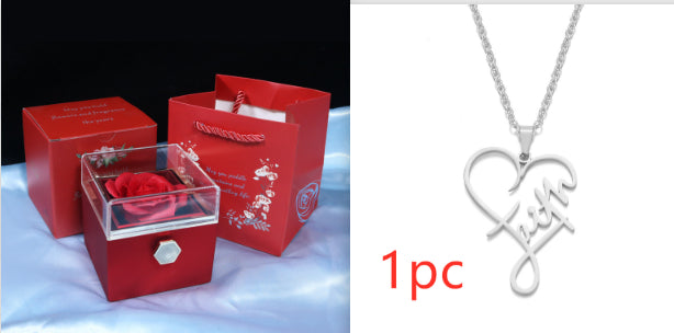 Rotating Soap Flower Rose Gift Box Creative Rotating Rose Jewelry Packaging Box Valentine's Day Gift For Women    Home Decor Supply | Online Retail | ShoreShopper.com
