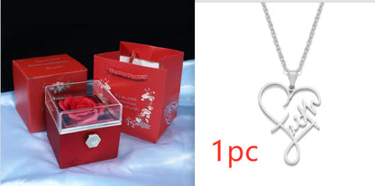 Rotating Soap Flower Rose Gift Box Creative Rotating Rose Jewelry Packaging Box Valentine's Day Gift For Women    Home Decor Supply | Online Retail | ShoreShopper.com