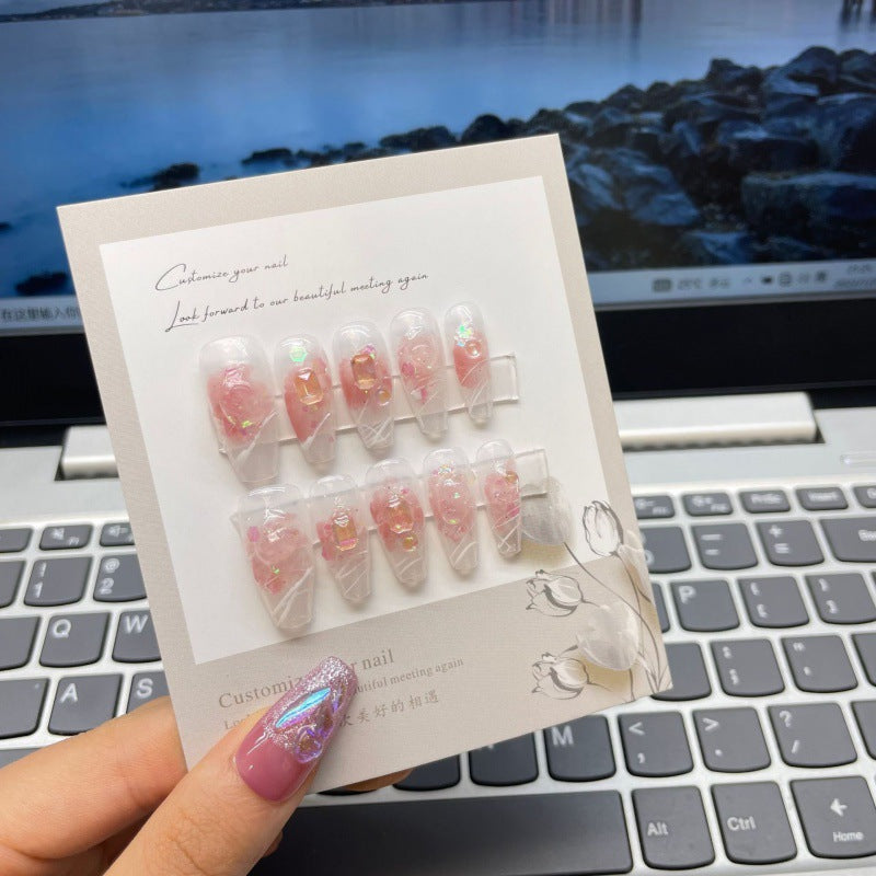 Gentle Strawberry Crystal Wear Tourmaline Clear Pure Desire Nail Art    Home Decor Supply | Online Retail | ShoreShopper.com