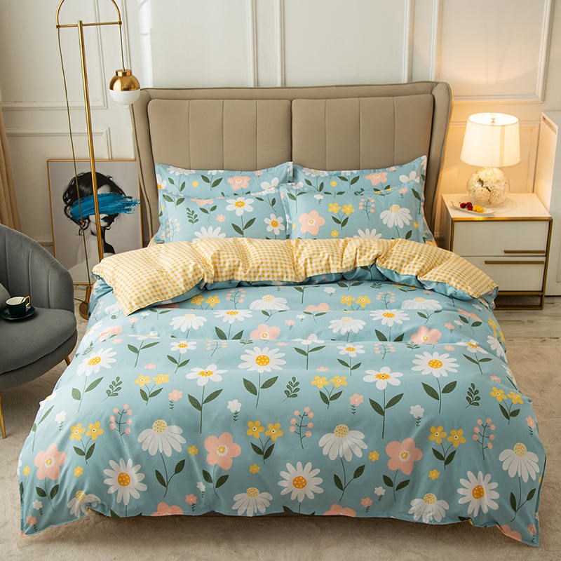 Cover Set Bed Cotton Quilt Bedsheet Bedding Duvet Fitted    Home Decor Supply | Online Retail | ShoreShopper.com