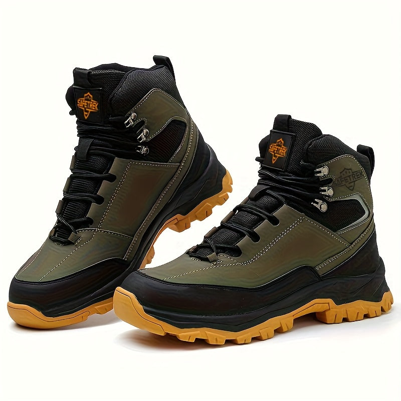Steel Toes Work Shoes for Men Premium Microfiber Water Resistant Slip Resistant Industrial Safety Steel Toe Work Boots    Home Decor Supply | Online Retail | ShoreShopper.com