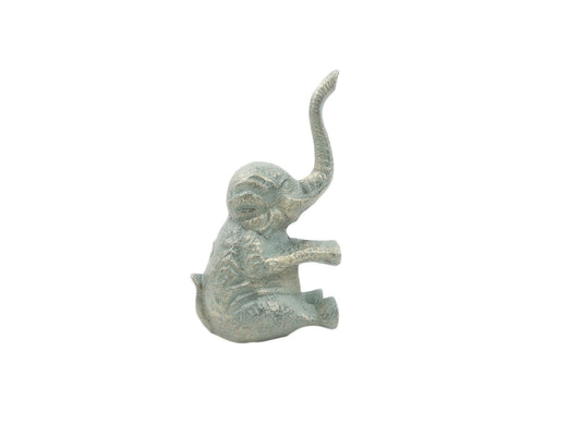 Antique Bronze Cast Iron Elephant Metal Door Stop 8""    Home Decor Supply | Online Retail | ShoreShopper.com