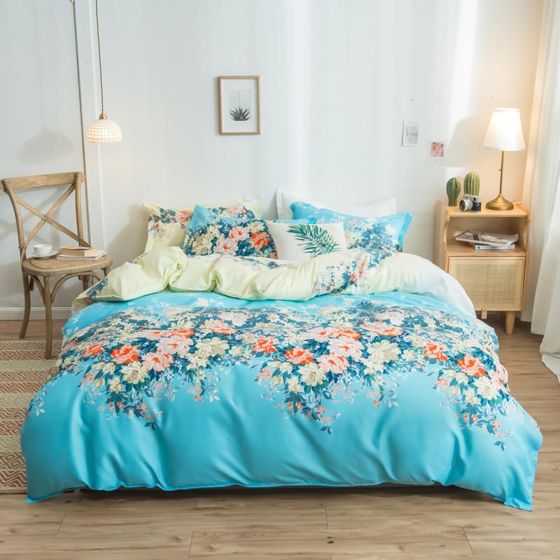 Cover Set Bed Cotton Quilt Bedsheet Bedding Duvet Fitted    Home Decor Supply | Online Retail | ShoreShopper.com