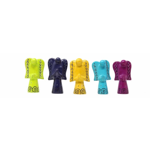 Soapstone Angel Sculptures, Fushia    Home Decor Supply | Online Retail | ShoreShopper.com