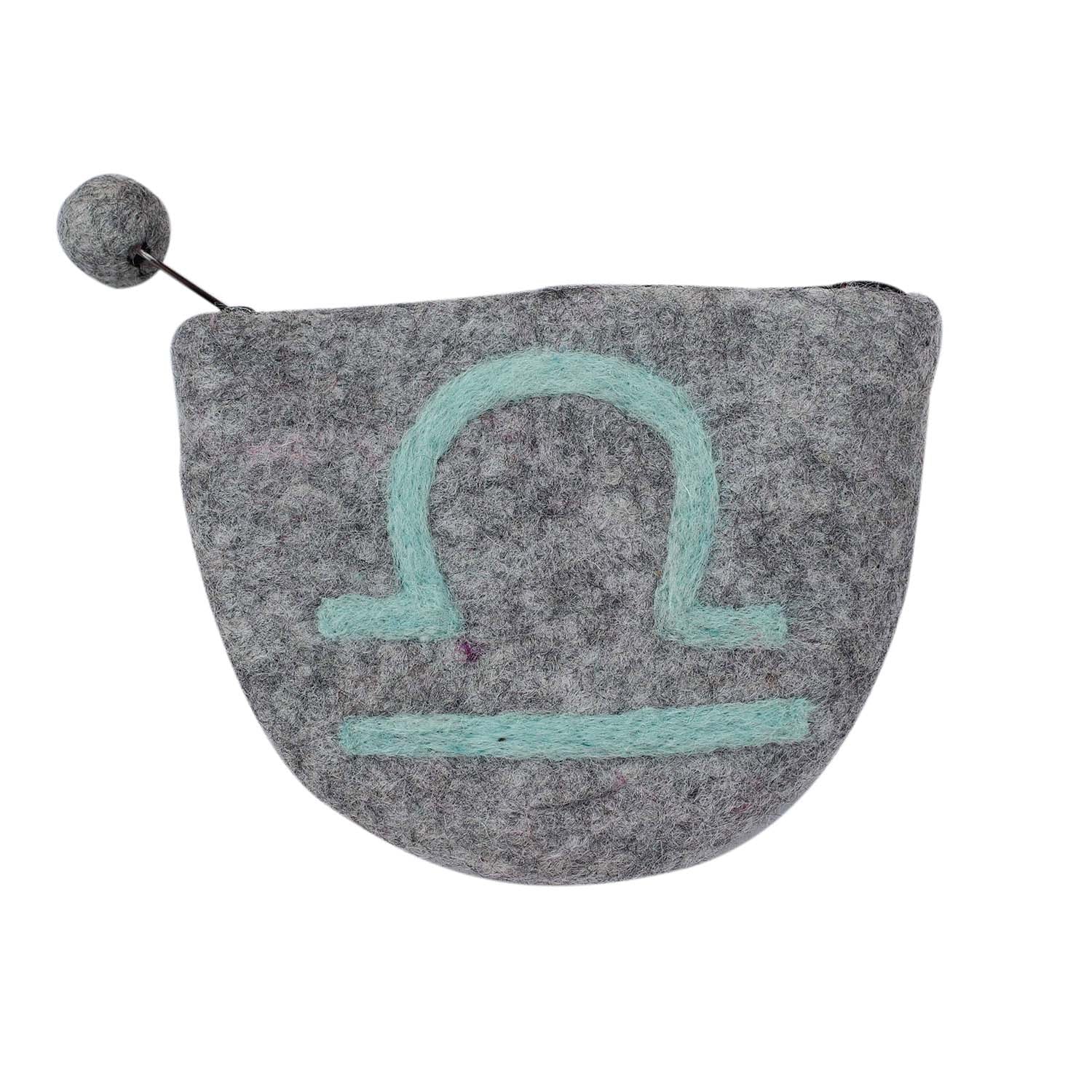 Felt Libra Zodiac Coin Purse - Global Groove    Home Decor Supply | Online Retail | ShoreShopper.com