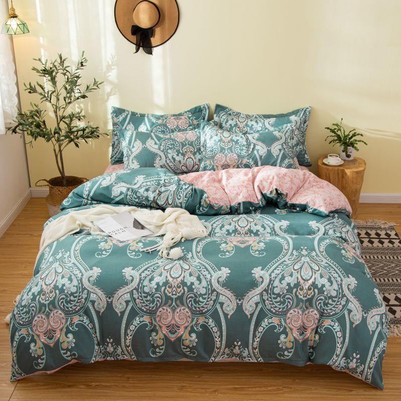 Cover Set Bed Cotton Quilt Bedsheet Bedding Duvet Fitted    Home Decor Supply | Online Retail | ShoreShopper.com