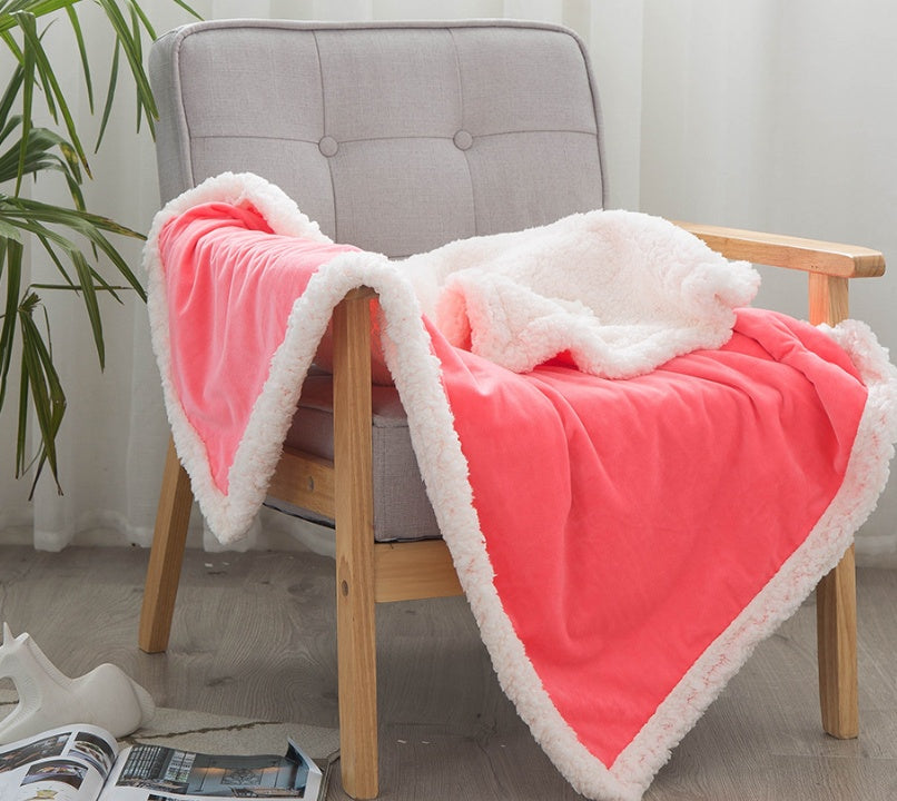 Double blankets spring and autumn warm nap blanket    Home Decor Supply | Online Retail | ShoreShopper.com
