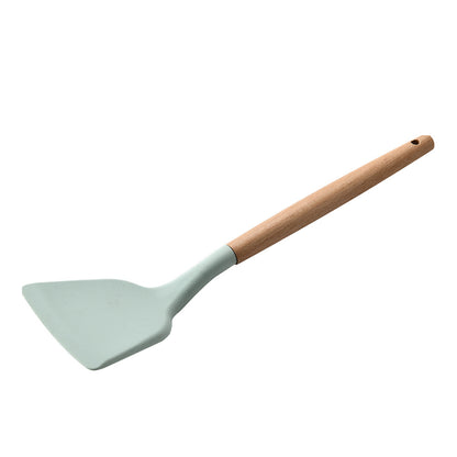 Silicone Kitchenware With Wooden Handle - ShoreCo.Shop