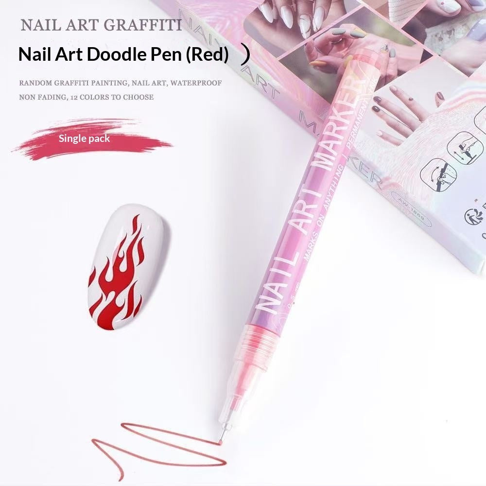 Doodle Nail Art Pen 12-color Liner Paint Brush Nail    Home Decor Supply | Online Retail | ShoreShopper.com
