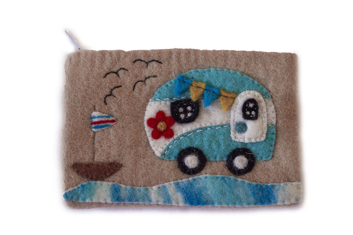 Hand Crafted Felt: Camper Van Pouch    Home Decor Supply | Online Retail | ShoreShopper.com