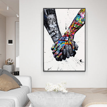 Street Graffiti Art Painting Lover Hand Art Wall Posters And Inspiration    Home Decor Supply | Online Retail | ShoreShopper.com
