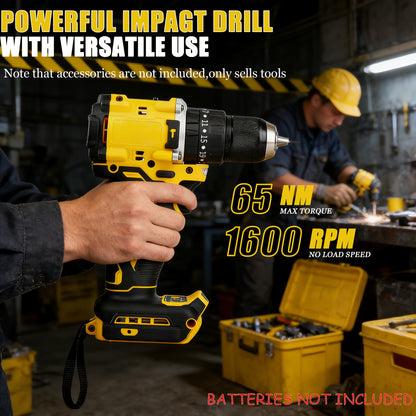 DCD805 20V Cordless Electric Tool | Brushless Impact Drill, Multi-functional Hand Drill, Lithium-ion Battery Powered (Batteries Not Included) - ShoreCo.Shop