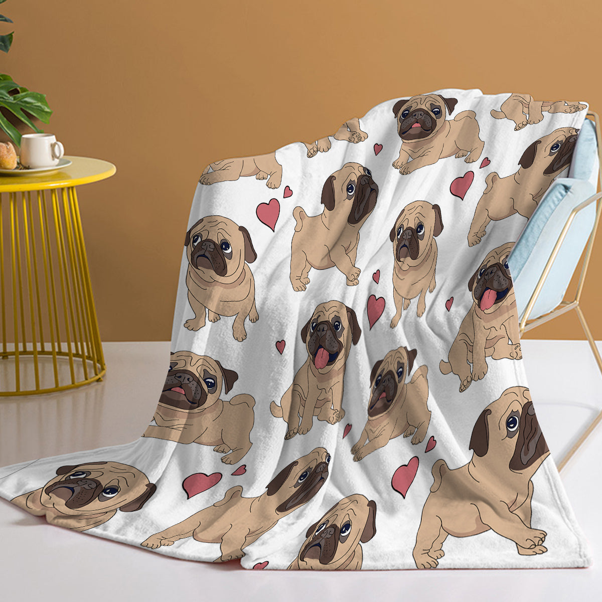 1pc Cute Khabba Dog Cute And Fun Pattern Soft Printed Flannel Sofa Blanket Comfortable And Warm Home Use Suitable For Bed Sofa Camping And Multi Scene Seasonal Use    Home Decor Supply | Online Retail | ShoreShopper.com