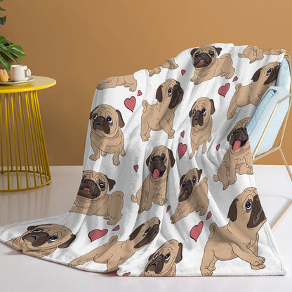 1pc Cute Khabba Dog Cute And Fun Pattern Soft Printed Flannel Sofa Blanket Comfortable And Warm Home Use Suitable For Bed Sofa Camping And Multi Scene Seasonal Use    Home Decor Supply | Online Retail | ShoreShopper.com