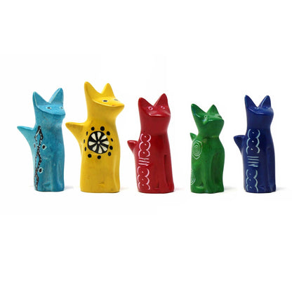 Soapstone Tiny Sitting Cats - Assorted Pack of 5 Colors    Home Decor Supply | Online Retail | ShoreShopper.com