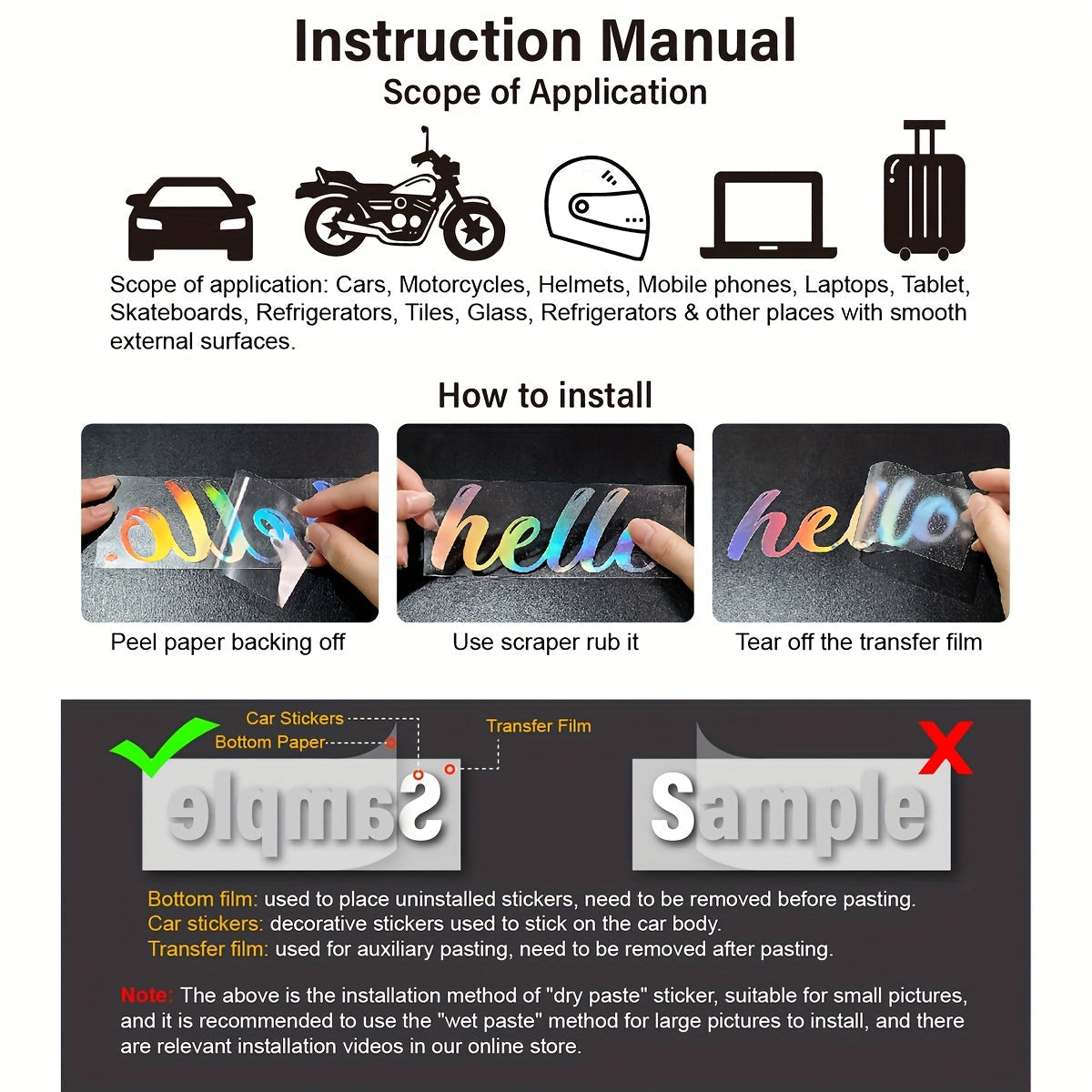 20pcs Reflective Sport Car Wheel Rim Vinyl Stickers - Self-Adhesive Racing Stripe Decals with Glossy Finish, Checkered & Stripe Patterns, Red/ Colors, Irregular Shapes for Night Driving Safety, Easy Application & Removal, Dur    Home Decor Supply | Online Retail | ShoreShopper.com