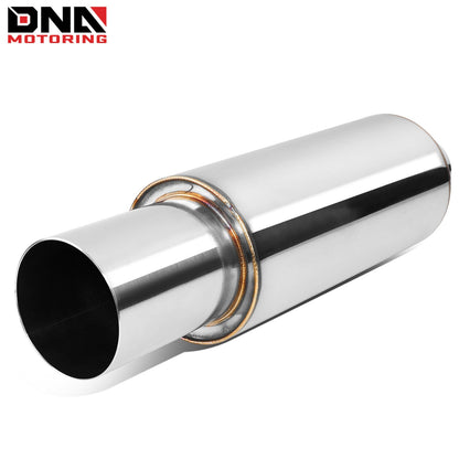 DNA MOTORING Stainless Steel Straight-Through Exhaust Muffler    Home Decor Supply | Online Retail | ShoreShopper.com