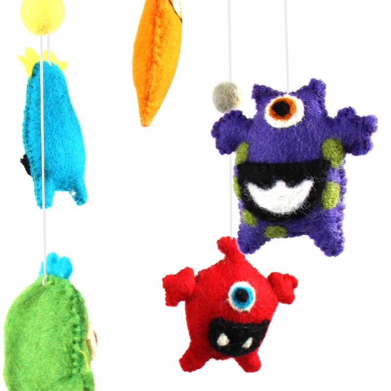 Felt Monster Mobile - Global Groove    Home Decor Supply | Online Retail | ShoreShopper.com