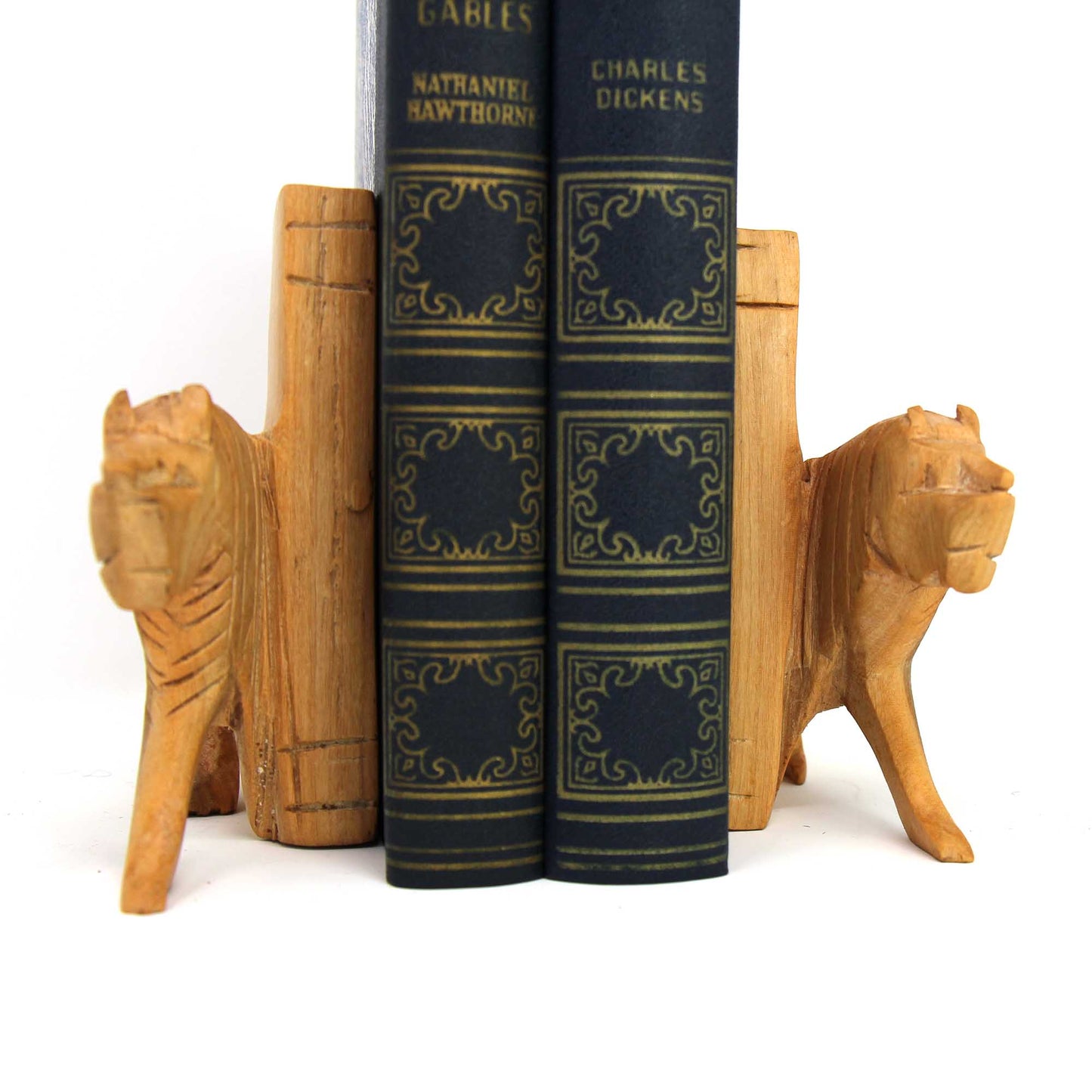 Carved Wood Lion Book Ends, Set of 2    Home Decor Supply | Online Retail | ShoreShopper.com