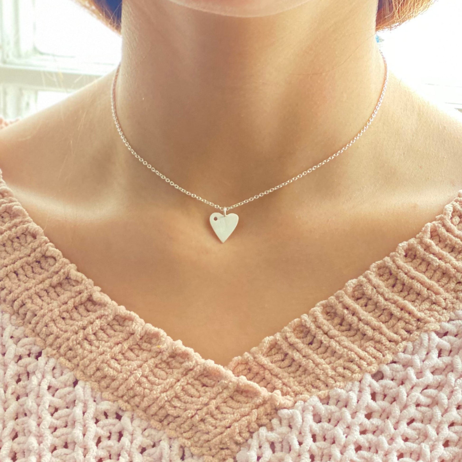 Silverpolished Heart Necklace    Home Decor Supply | Online Retail | ShoreShopper.com
