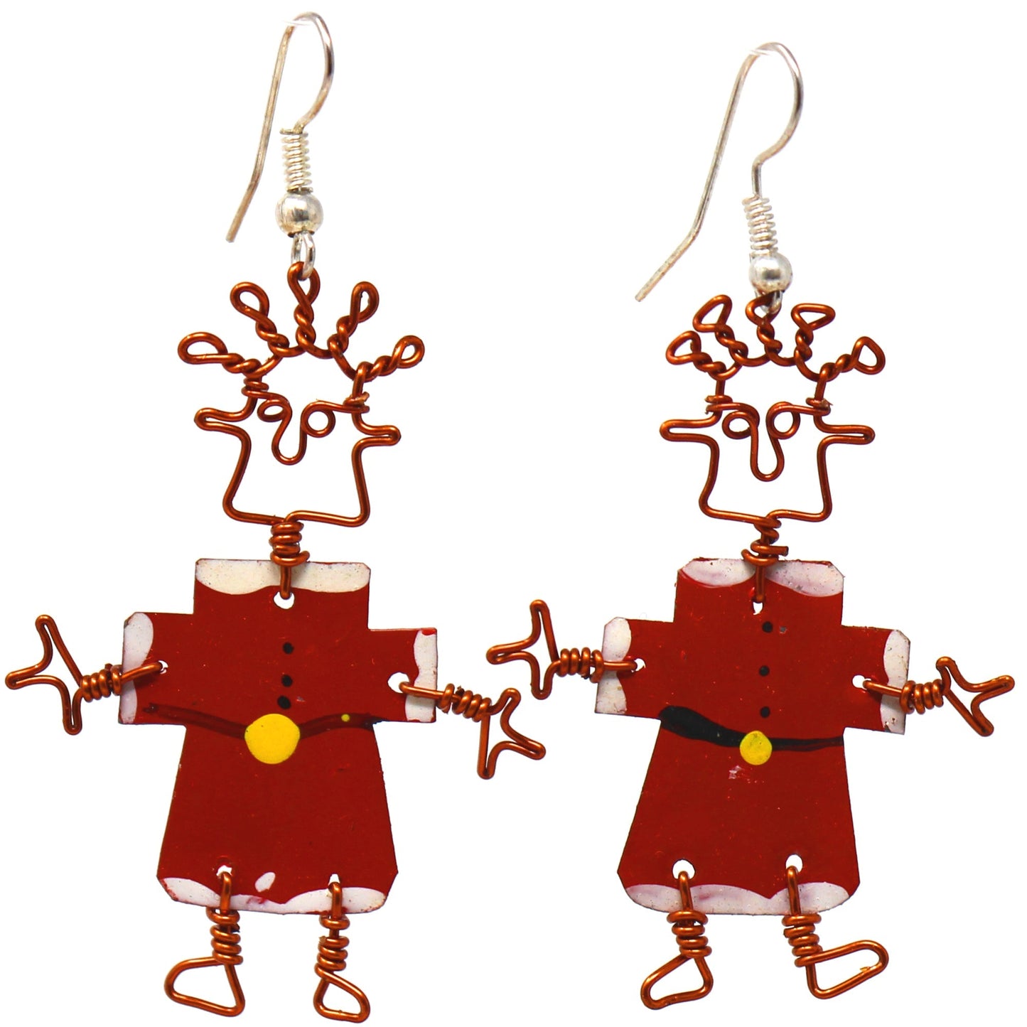 Dancing Girl Santa Earrings - Creative Alternatives    Home Decor Supply | Online Retail | ShoreShopper.com