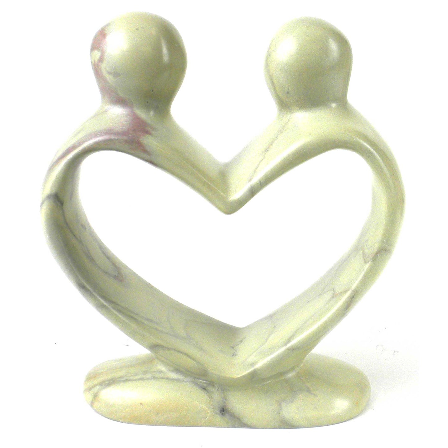 Soapstone Lovers Heart Natural - 6 Inch    Home Decor Supply | Online Retail | ShoreShopper.com