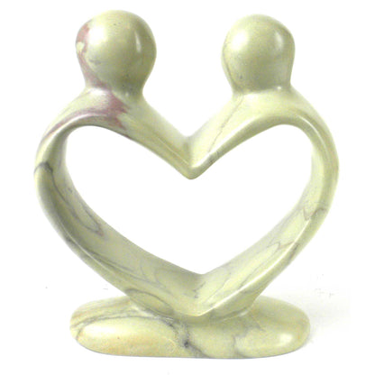 Soapstone Lovers Heart Natural - 6 Inch    Home Decor Supply | Online Retail | ShoreShopper.com