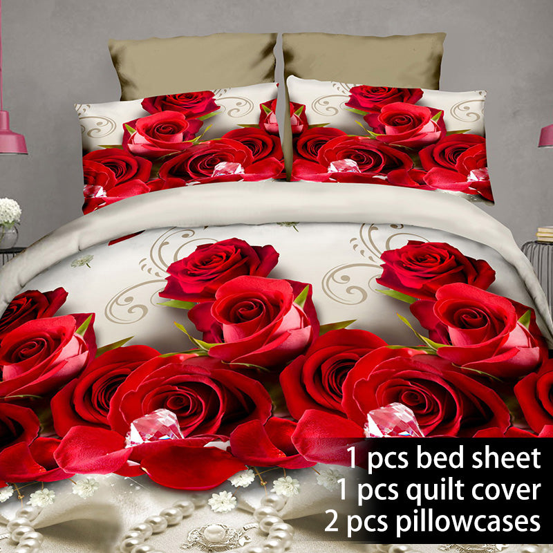 Four-piece set on 3D quilt bed    Home Decor Supply | Online Retail | ShoreShopper.com