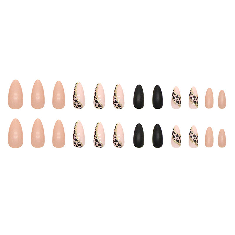 Lady Temperament Black Gold Leopard Nail Art    Home Decor Supply | Online Retail | ShoreShopper.com