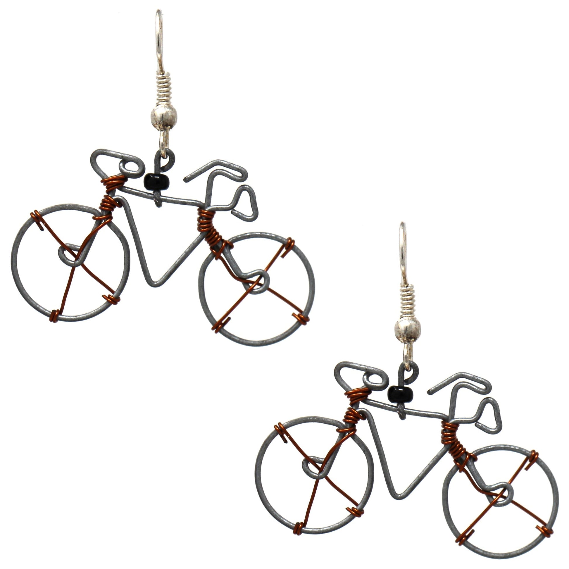 Wire Bicycle Earrings - Creative Alternatives    Home Decor Supply | Online Retail | ShoreShopper.com