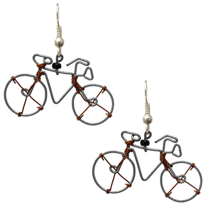 Wire Bicycle Earrings - Creative Alternatives    Home Decor Supply | Online Retail | ShoreShopper.com