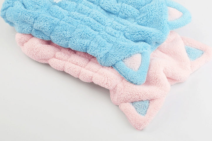 Cute Cat Ears Hair-Drying Towel Bath    Home Decor Supply | Online Retail | ShoreShopper.com