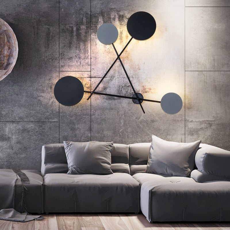 Nordic Industrial Style Triangular Living Room Modern Wrought Iron Led Wall Lamp    Home Decor Supply | Online Retail | ShoreShopper.com