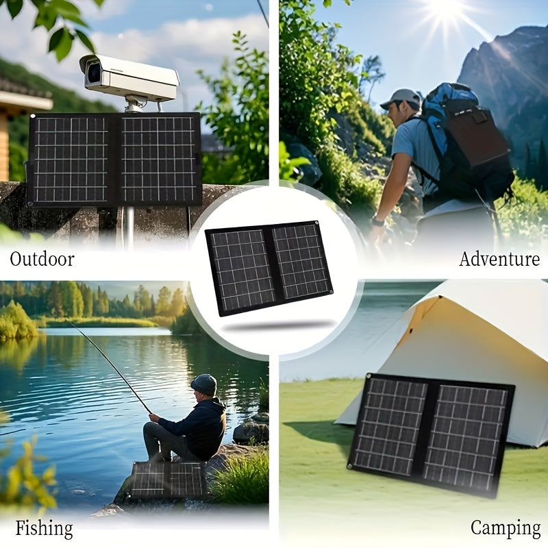 30W Portable Solar Charger with Solar Panel & USB- Charging - 2-in-1 Folding Panel, Compatible for Smartphones/Tablets/Action Cameras, Compact & Lightweight for Outdoor, Camping, Travel, RV, - Charging Station    Home Decor Supply | Online Retail | ShoreShopper.com