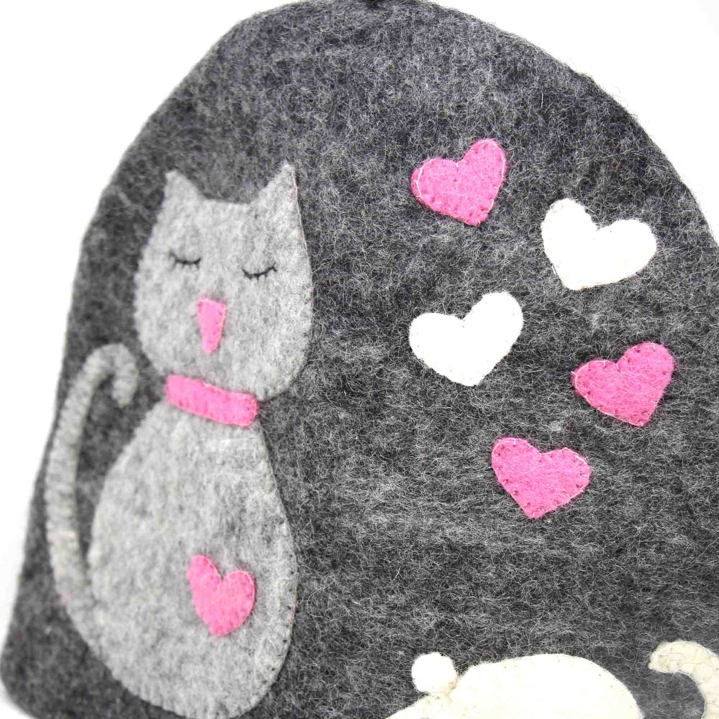 Hand Crafted Felt: Cat Tea Cozy    Home Decor Supply | Online Retail | ShoreShopper.com