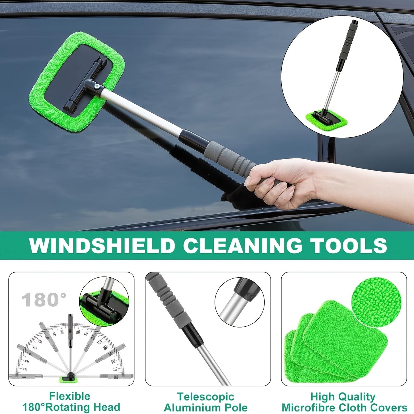 Car Full Interior & Exterior Cleaning Detailing Kit w/ Vacuum, Windshield Cleaner, Drill Brush Kit & More    Home Decor Supply | Online Retail | ShoreShopper.com