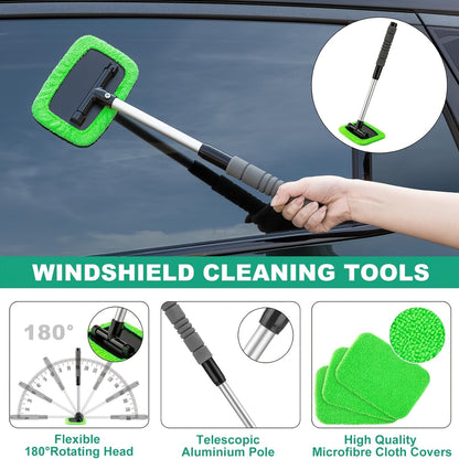 Car Full Interior & Exterior Cleaning Detailing Kit w/ Vacuum, Windshield Cleaner, Drill Brush Kit & More    Home Decor Supply | Online Retail | ShoreShopper.com