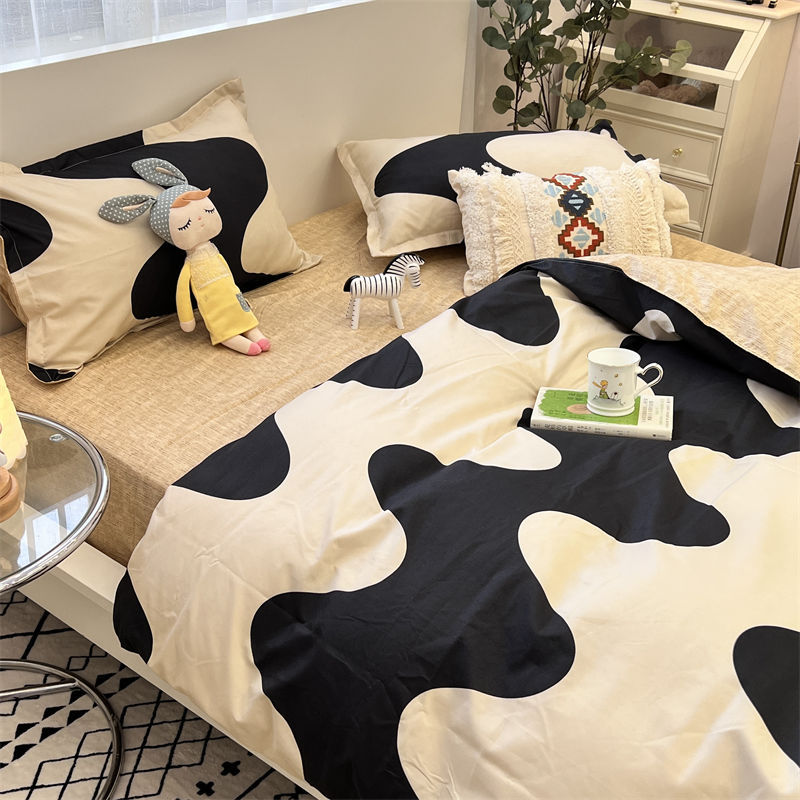 Washed Cotton Bed Sheet Quilt Cover Four-piece Set    Home Decor Supply | Online Retail | ShoreShopper.com