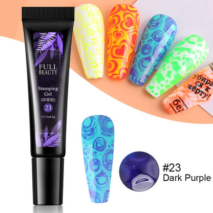 Nail Art Fluorescent Printing Glue, Nail Template Transfer Glue Hose Set    Home Decor Supply | Online Retail | ShoreShopper.com