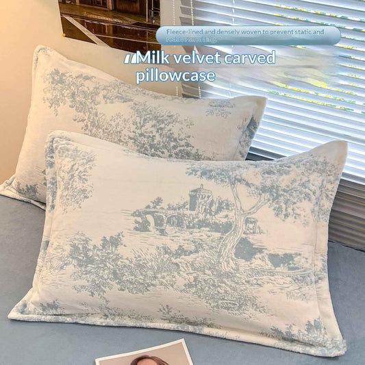 A Pair Of Extra-thick Milk Velvet Pillowcases