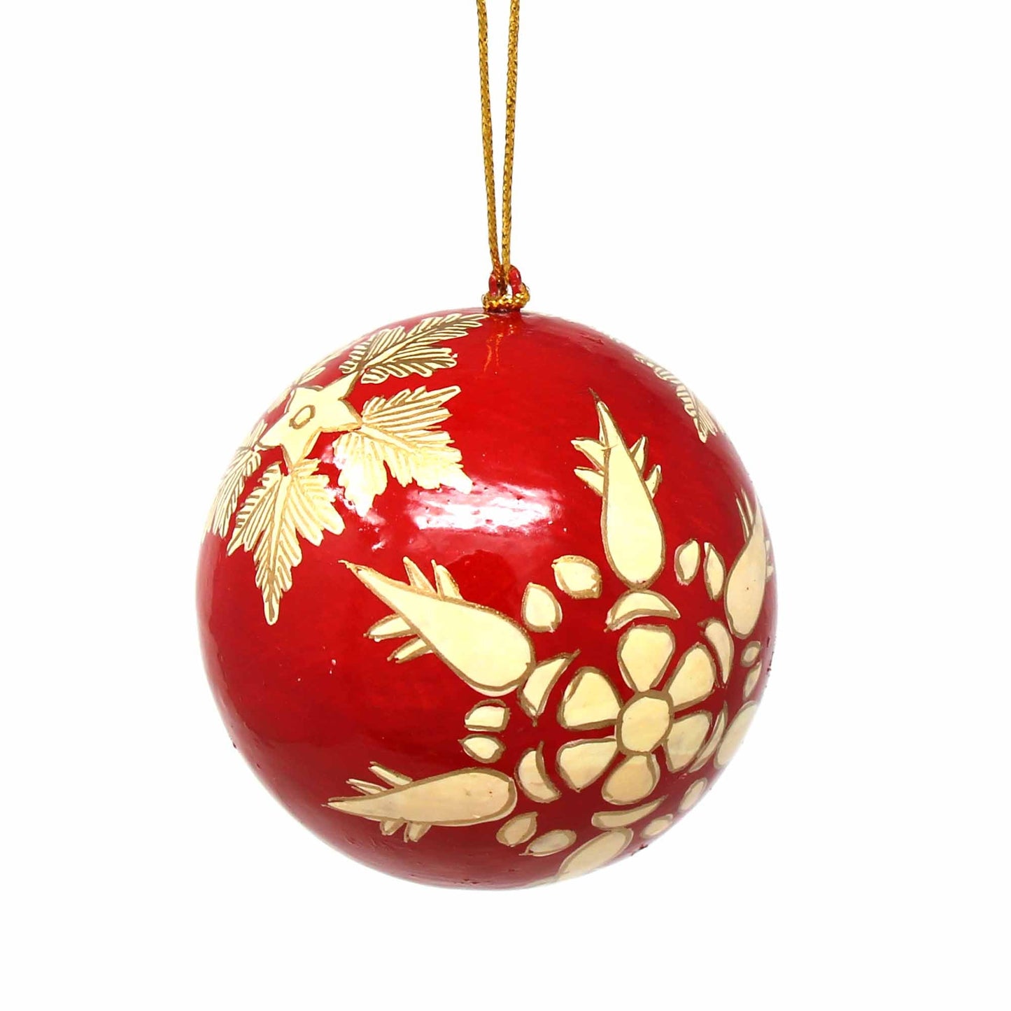 Handpainted Ornaments Gold Snowflakes    Home Decor Supply | Online Retail | ShoreShopper.com