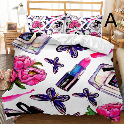 Butterfly Series Three-piece Bedding Quilt Cover Set    Home Decor Supply | Online Retail | ShoreShopper.com