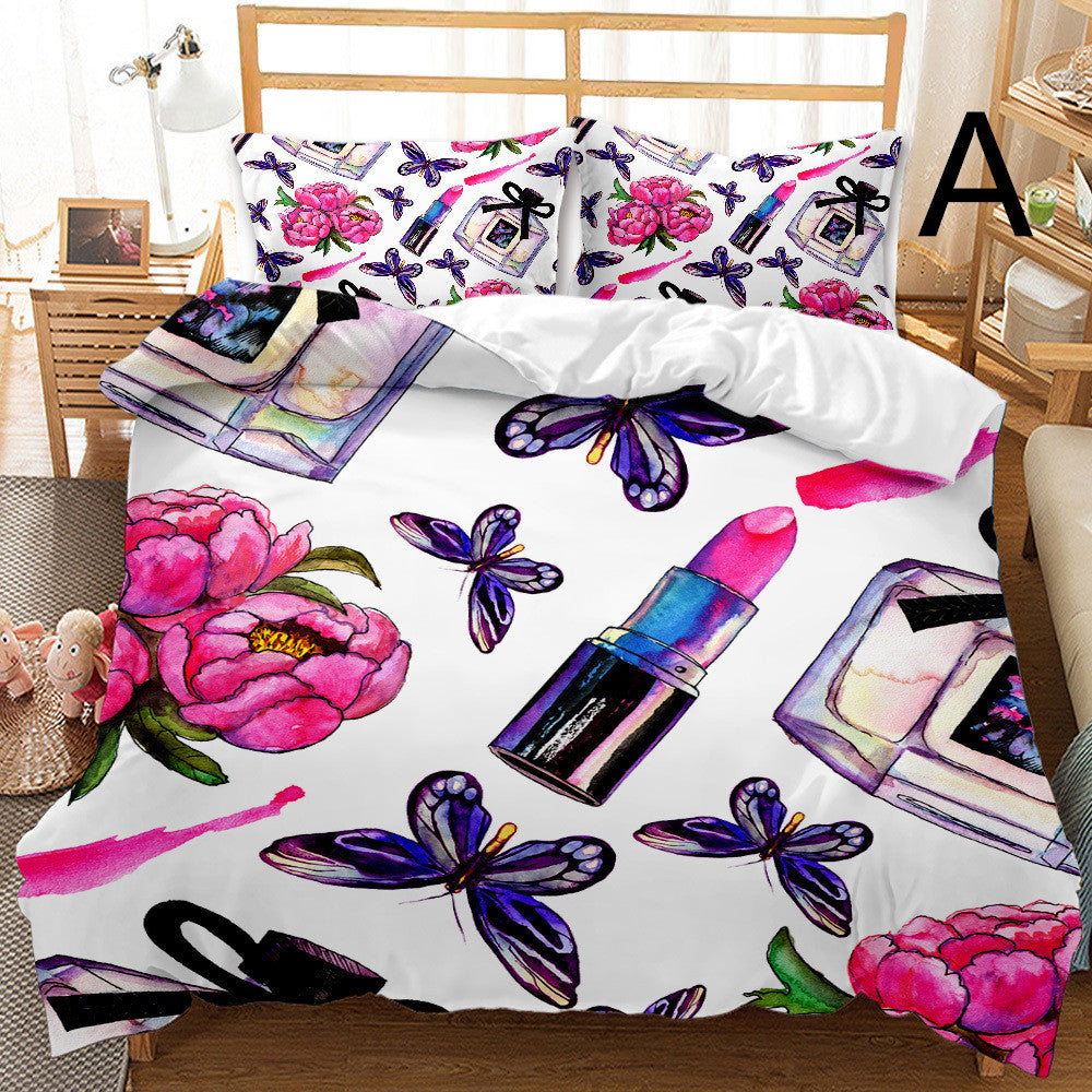 Butterfly Series Three-piece Bedding Quilt Cover Set    Home Decor Supply | Online Retail | ShoreShopper.com