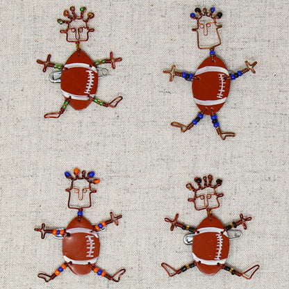 Dancing Girl American Football Pin - Creative Alternatives    Home Decor Supply | Online Retail | ShoreShopper.com