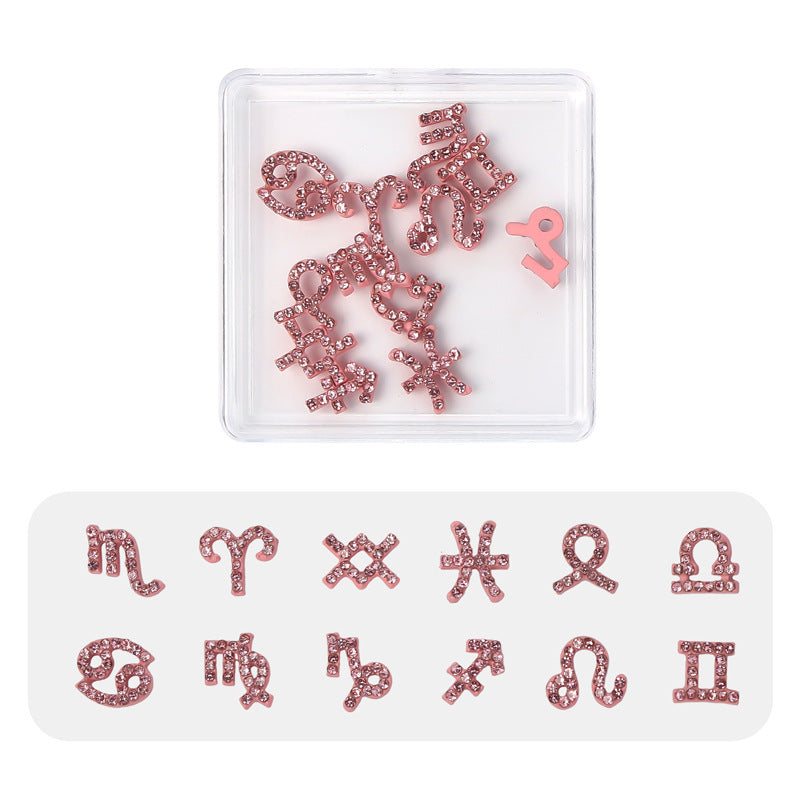 12 Constellation Nail Art Accessories Alloy    Home Decor Supply | Online Retail | ShoreShopper.com